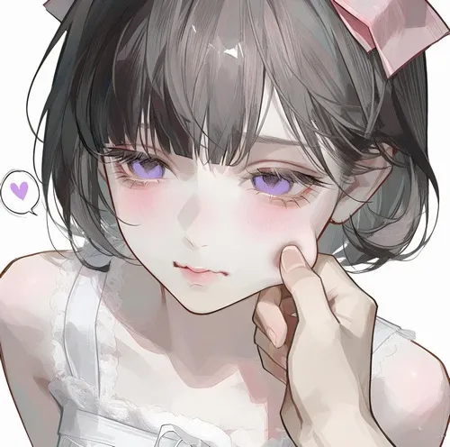 Ảnh profile anime glitch mang đường nét vẽ méo mó khác lạ