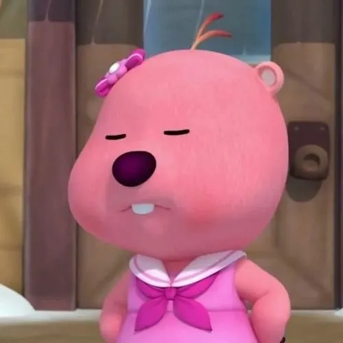 Avatar dễ thương Loopy trạng thái đơ nhẹ gây vui.