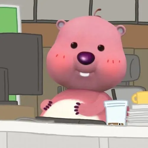 Hình đại diện Loopy nét mặt lặng thinh tạo tiếng cười.