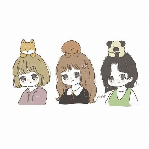 Ảnh profile nhóm nữ 3 người đơn giản nhưng đúng chất bạn thân