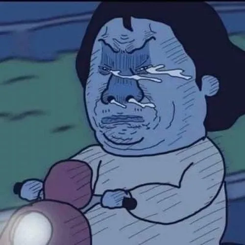 Hình đại diện hài hước ánh mắt trống rỗng phong cách ngố