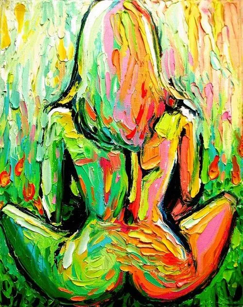 Hình cơ thể trừu tượng nhấn đường cong cơ thể và sự riêng tư.