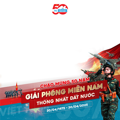 Ảnh cá nhân ghép khung bao ảnh mang tinh thần tự hào lịch sử