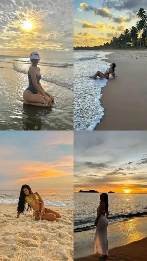 Chụp biển nghệ thuật chọn bố cục tối giản tránh du lịch biển.