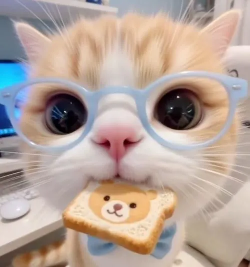 Hình profile cute mèo đặt nền mờ cùng ánh sáng tự nhiên