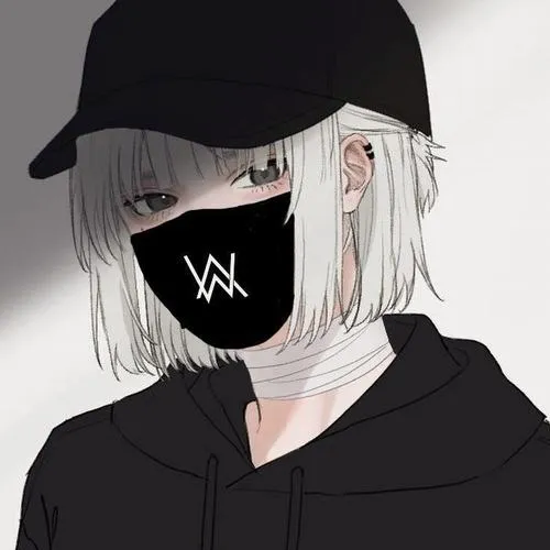 Hình đại diện anime girl che mặt giúp giữ nét riêng cực dễ