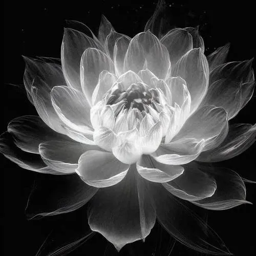 Avatar đám tang hoa sen trắng nền trơn trang nghiêm