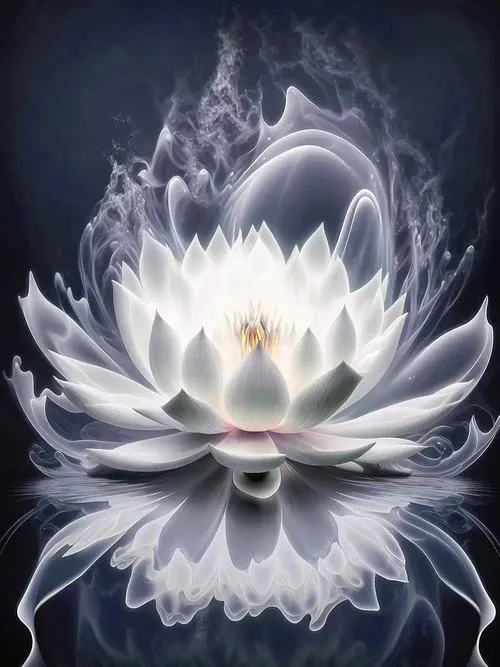 Hoa sen trắng trong tang lễ không gian yên trang nghiêm