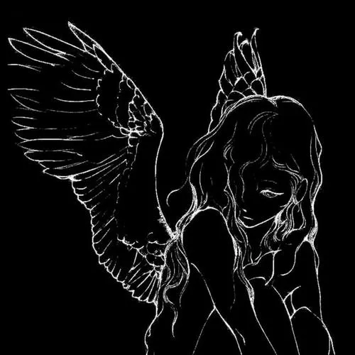 Ảnh đại diện ngầu suy sụp giữa nền tối