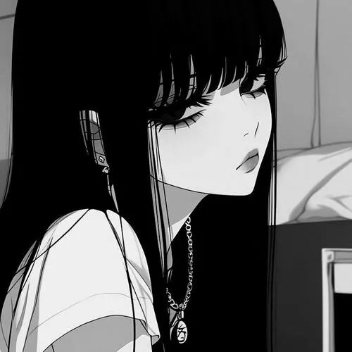 Ảnh đại diện trắng đen nữ mang cảm xúc dứt khoát