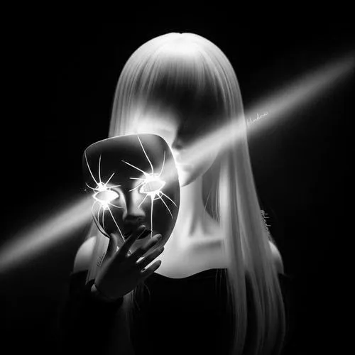 Ảnh avatar ngầu đen trắng nữ đầy chất nghệ thuật