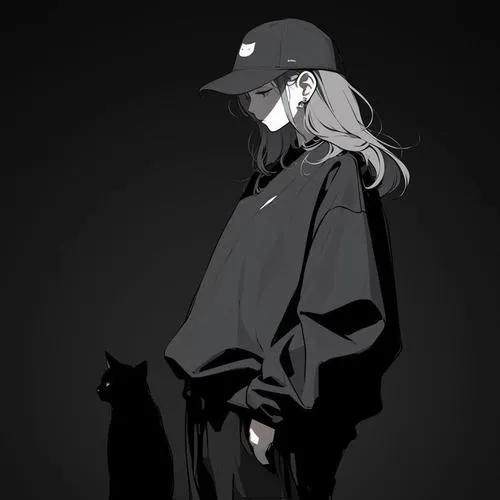 Hình đại diện ngầu nữ với độ tương phản mạnh mẽ