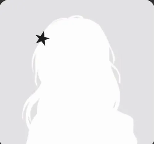 Avatar dễ thương nhưng biểu tượng xám đại diện chưa xác định tối giản