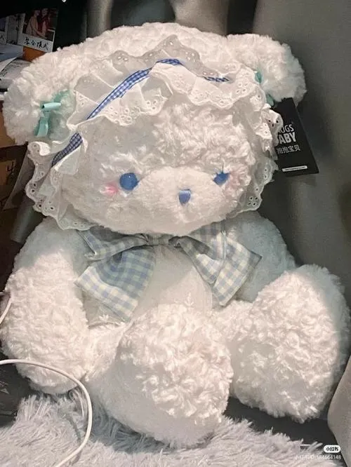 Ảnh đại diện gấu bông bố cục trung tâm tròn