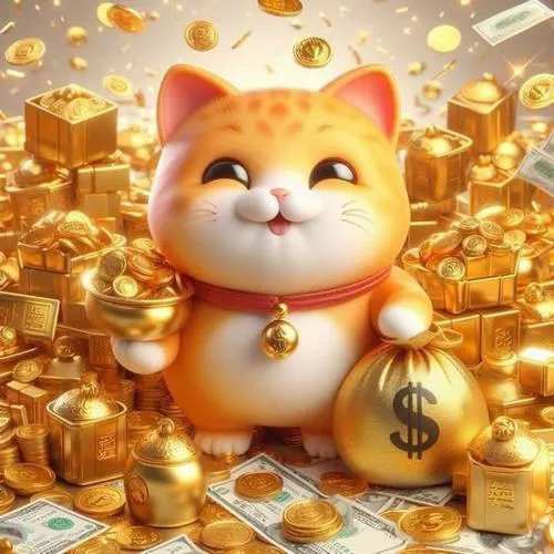 Avatar mèo thần tài mang lại cảm giác may mắn thịnh vượng