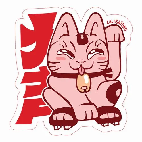 Ảnh trang cá nhân mèo thần tài truyền thống gắn văn hóa Á Đông