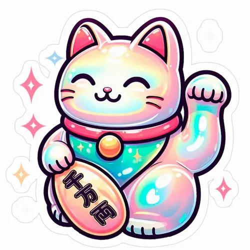 Ảnh profile mèo thần tài bố cục trung tâm mang cảm giác an tâm