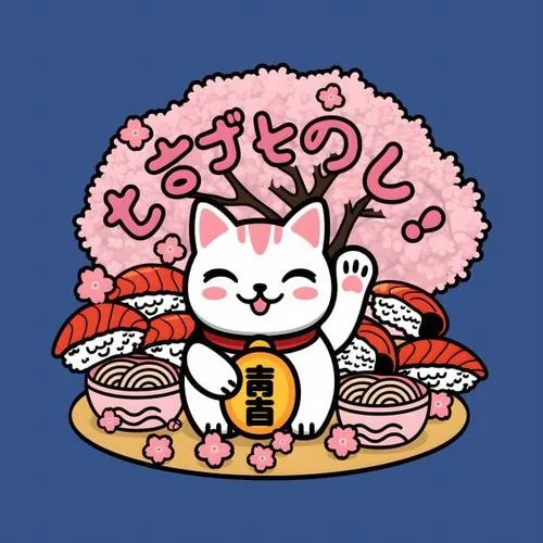 Hình profile mèo thần tài tông màu trầm thể hiện ý nghĩa tâm linh