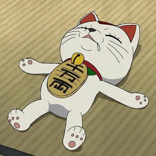 Hình đại diện ngầu mèo thần tài tối giản tăng vận khí