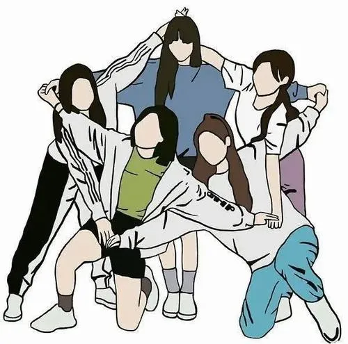 Ảnh profile hội 5 người tối ưu bố cục và cảm xúc tập thể