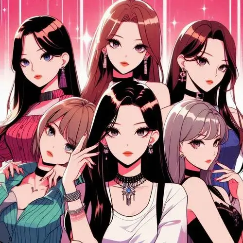 Ảnh đại diện nhóm 6 người thể hiện tinh thần đồng đội rõ rệt