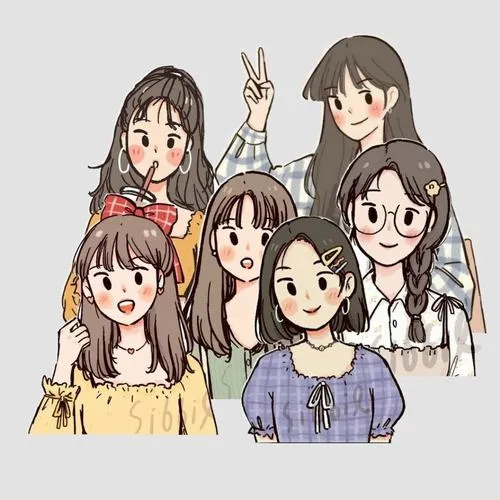 Ảnh đại diện nhóm với bố cục hàng ngang cân đối khung hình đồng đều