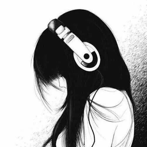 Hình đại diện anime trắng đen, buồn nhưng rất đẹp