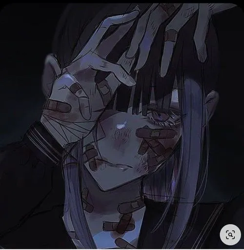 Cô gái anime trắng đen không gian tĩnh cảm giác cô đơn nghệ thuật