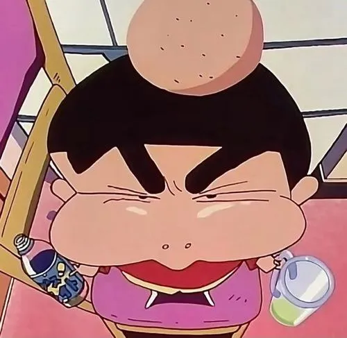 Ảnh avatar Shin ngơ ngác bố cục cận mặt