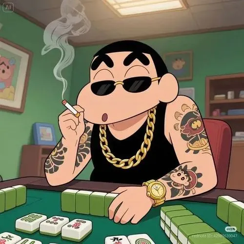 Ảnh đại diện Shin mặt lạnh khung vuông độ tương phản thấp