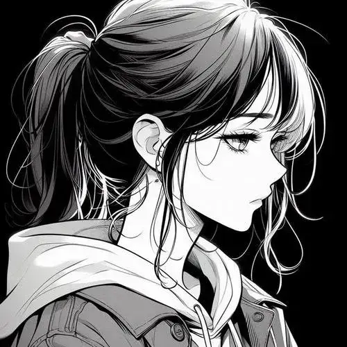 Hình đại diện cute nữ với ánh sáng tương phản đầy cá tính