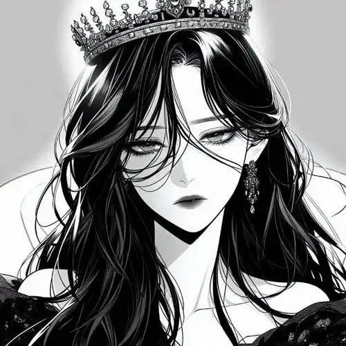 Hình avatar cute trắng đen nữ nhấn làn da mịn màng