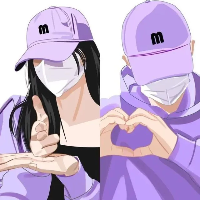 BST 85 Cặp Avatar Đôi cute cho 2 người với tình yêu lãng mạn đầy cảm xúc