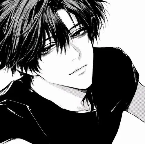 Hình avatar ngầu nam trắng đen đường nét sắc rõ