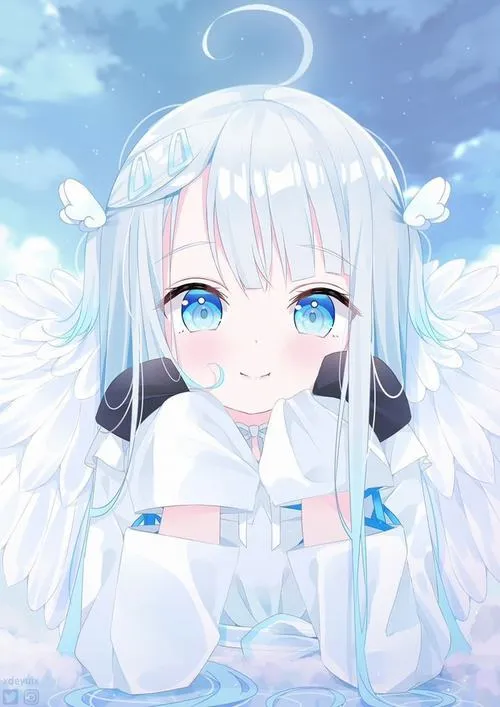 Ảnh đại diện anime xanh teal hậu kỳ nhẹ tinh tế