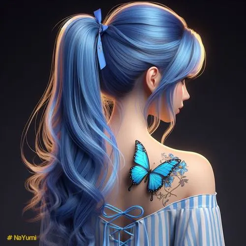 Hình profile xanh dương nữ dịu mắt không kén da