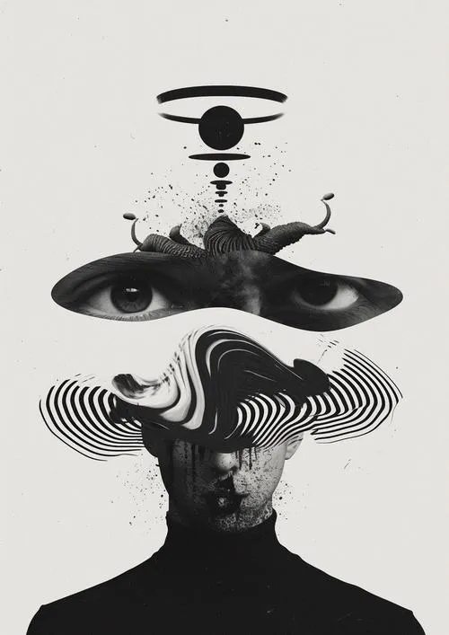 Tranh tương phản cao làm nổi chủ thể trong không gian mở.