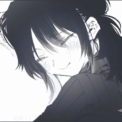 Ảnh đại diện cá nhân anime đơn sắc hiệu ứng mờ