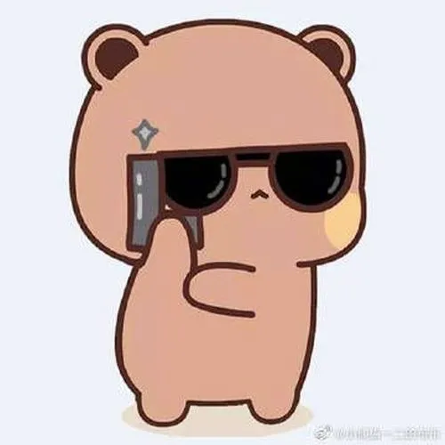 Ảnh trang cá nhân gấu nâu hiền lành mềm mại nền pastel