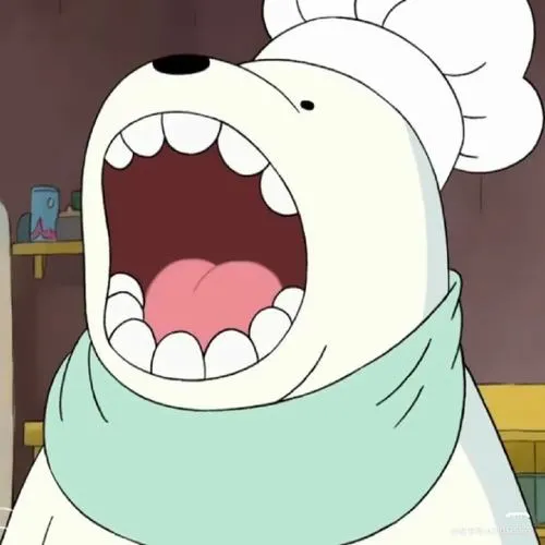 Hình đại diện ngầu gấu hoạt hình tạo thiện cảm bố cục chính diện