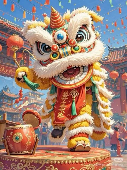 Múa rồng uyển chuyển nổi bật màu sắc may mắn Tết cổ truyền.