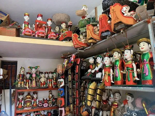 Hình ảnh múa rối nước và nét đẹp văn hóa làng quê Bắc Bộ