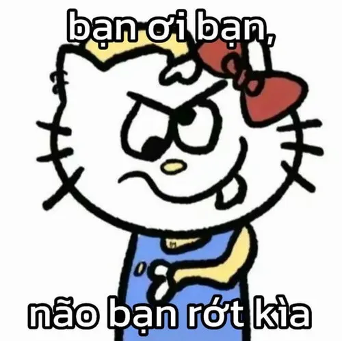 Ảnh đại diện Hello Kitty phong cách noir nền đen xa cách