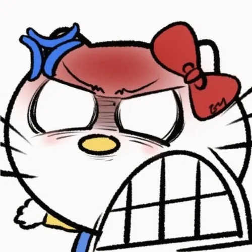 Avatar dễ thương Kitty minimal nền tối khoảng trống sâu