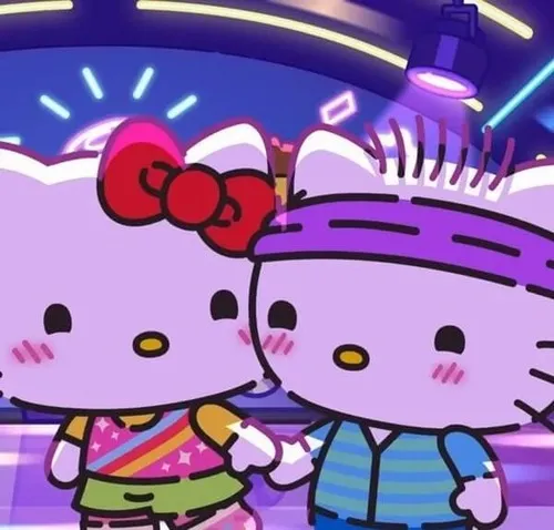 Ảnh đại diện Hello Kitty phẳng cảm xúc trung tính