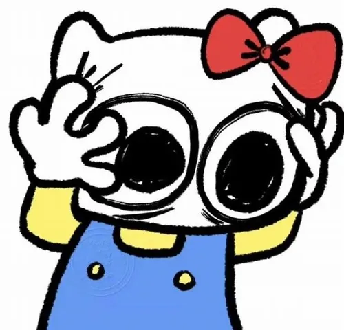 Hình đại diện ngầu Hello Kitty vibe dystopia im lặng