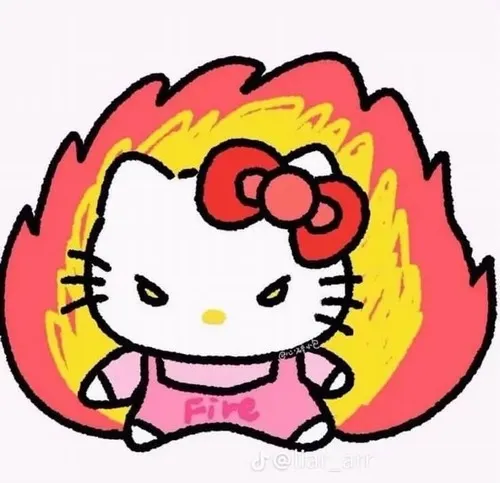 Ảnh avatar ngầu Kitty trắng ánh sáng cứng căng thẳng thị giác