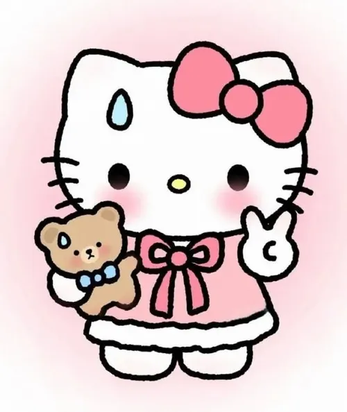 Hình avatar Hello Kitty phong cách u ám tối giản