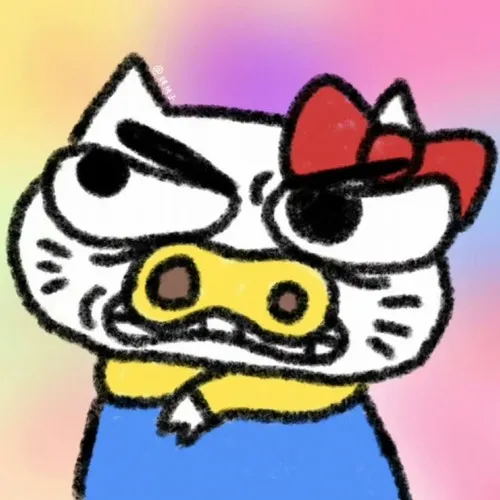 Hình profile cute Hello Kitty màu chủ đạo pastel ổn định