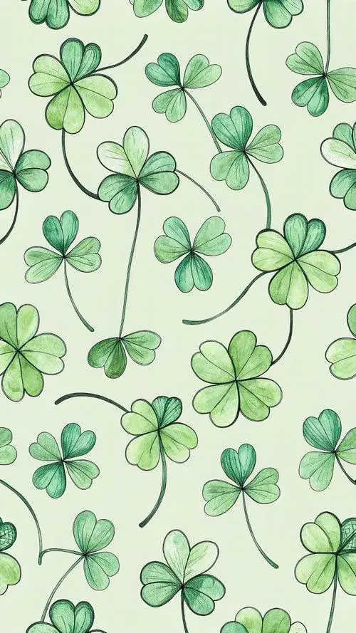 Hình nền cỏ 4 lá cho những ngày cần một lý do để tin vào điều tốt